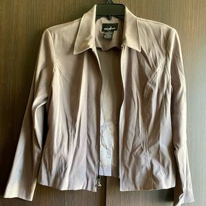 Positive Attitude Khaki Zip Up Jacket